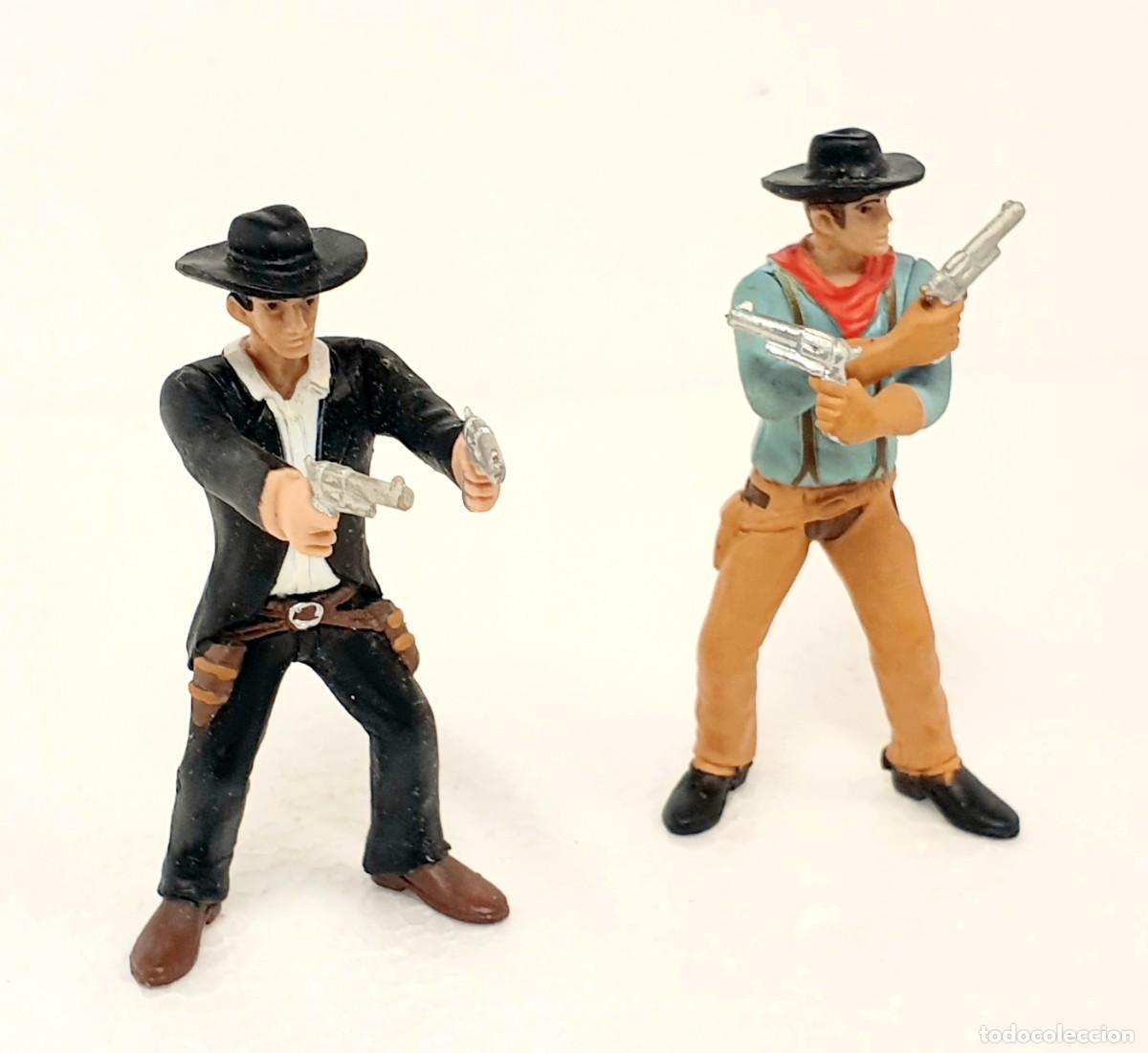 Figuras de goma y PVC: PISTOLERO DEL OESTE. COMANSI. LOTE DE 2 - Foto 1