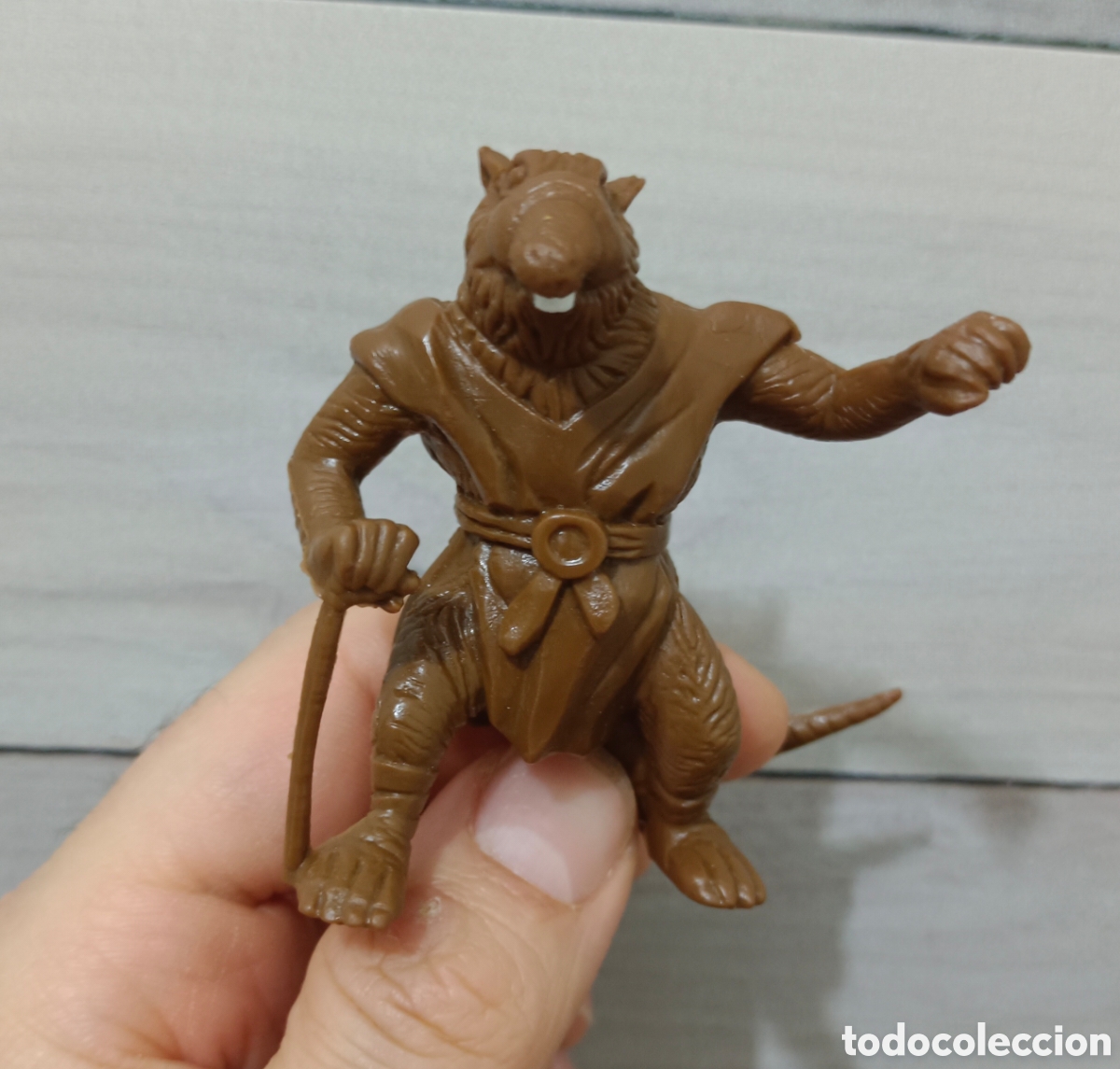 Rubber and PVC Figures: Rareza , unica !!! ,figura goma splinter maestra tortugas ninja sin pintar marca Yolanda 1988 TMNT