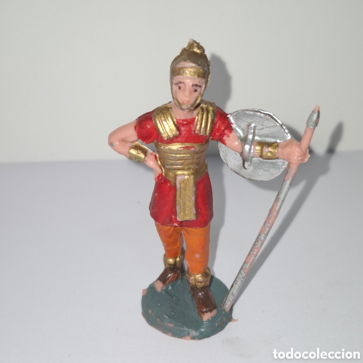 Figurines en Caoutchouc et PVC: LEGIONARIO ROMANO DE OLIVER MADE IN SPAIN A&Ntilde;OS 70 ROMANOS SOLDADO SOLDADITOS