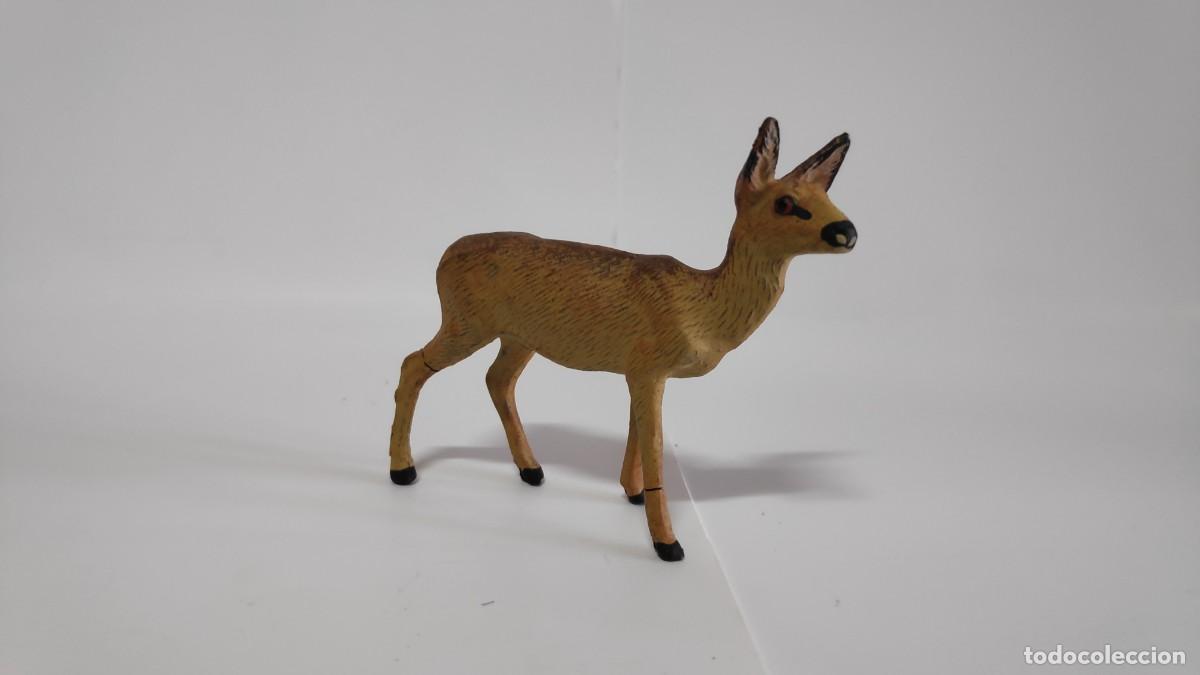 Figuras de goma y PVC: Corzo hembra Lineol (1940) - Foto 2