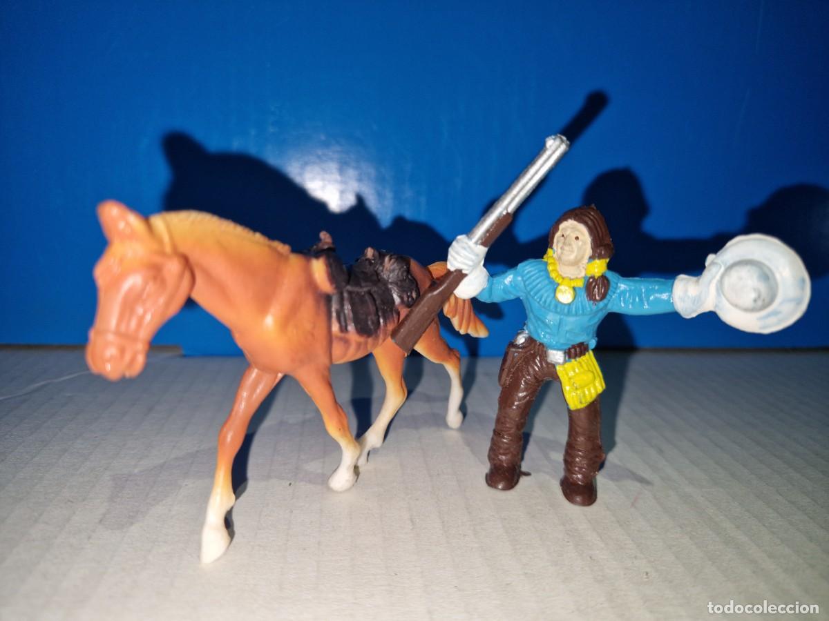 Figuras de goma y PVC: COMANSI, VAQUERO TRAMPERO CON CABALLO - Foto 1