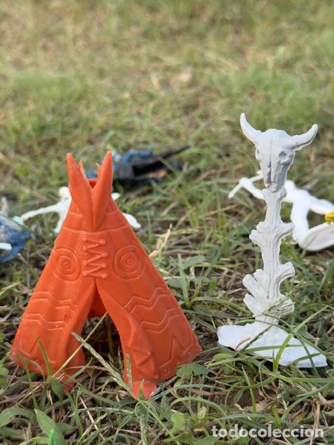 Figuras de goma y PVC: FORT ALAMO Y FIGURAS DE INDIOS Y BAQUEROS - Foto 16