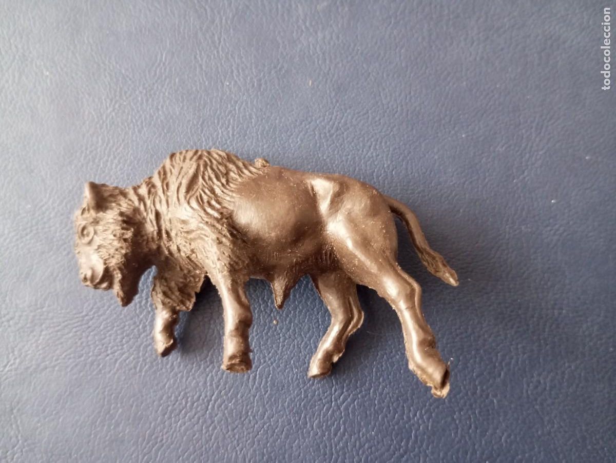 Figuras de goma y PVC: BISONTE, FIGURA EN PLASTICO, COMANSI?I - Foto 1