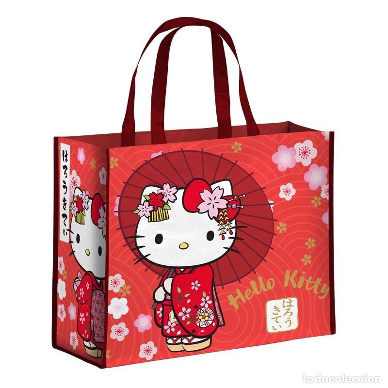 Figuras de goma y PVC: Bolsa Rafia Japones - Hello Kitty - Foto 1