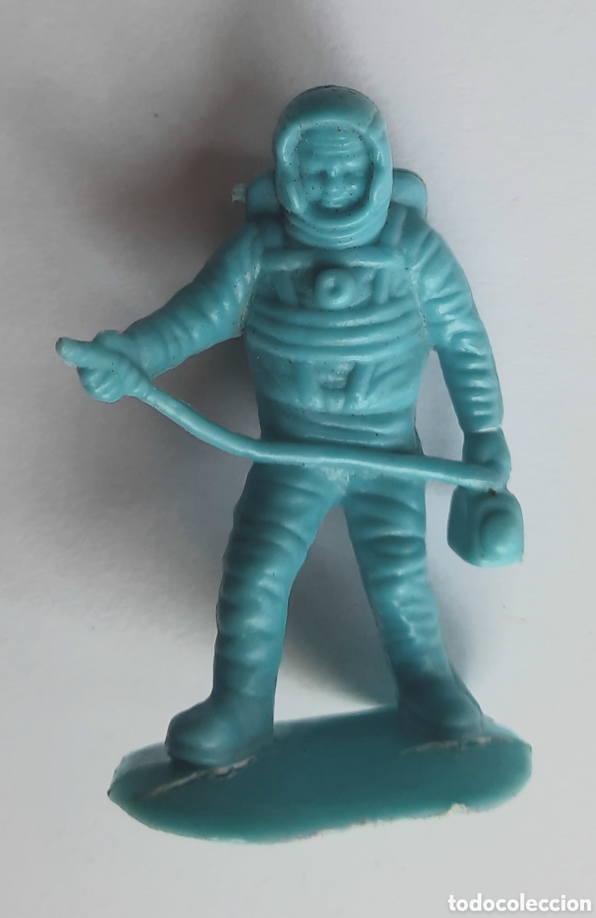 Figuras de goma y PVC: Austronauta a&ntilde;os 80. Pl&aacute;stico duro. - Foto 1