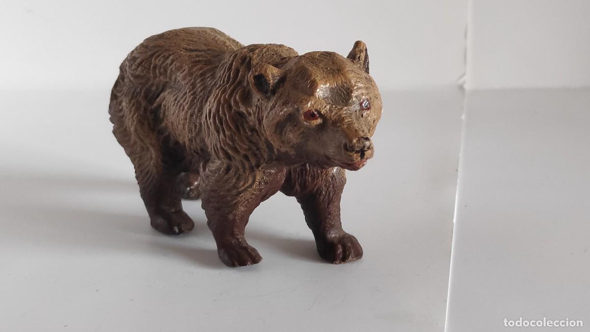 Figuras de goma y PVC: Oso caminando Elastolin 1950 - Foto 2