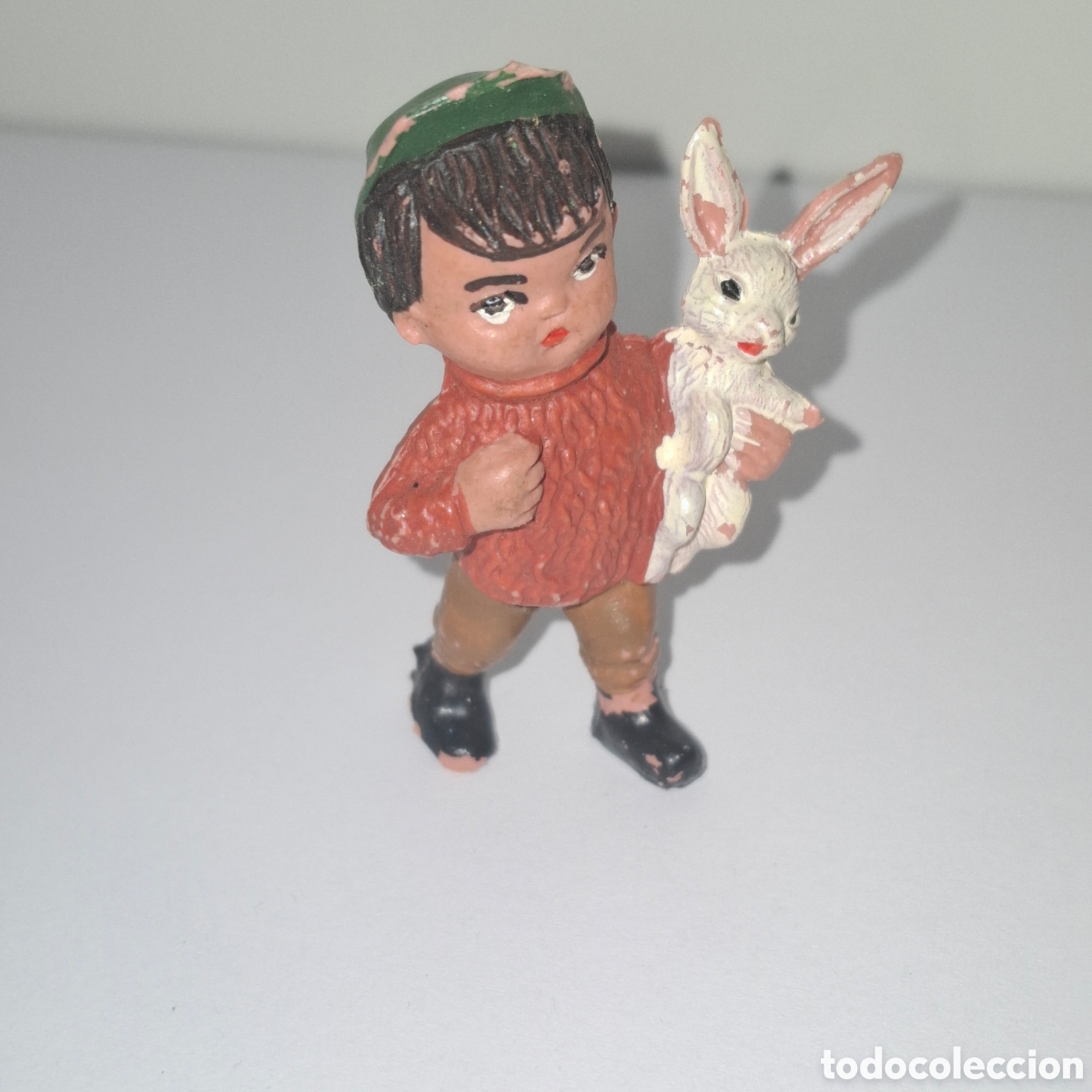 Figurines en Caoutchouc et PVC: NI&Ntilde;O CABEZON FIGURA DE PLASTICO A&Ntilde;OS 60 BELEN NACIMIENTO NI&Ntilde;OS CABEZONES