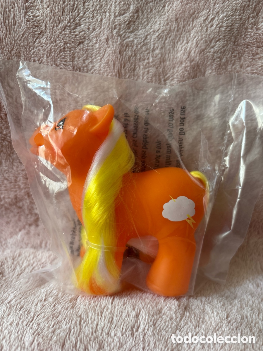 Figuras de Goma y PVC: My little peque&ntilde;o pony HQG1C beb&eacute; macho naranja Lightning