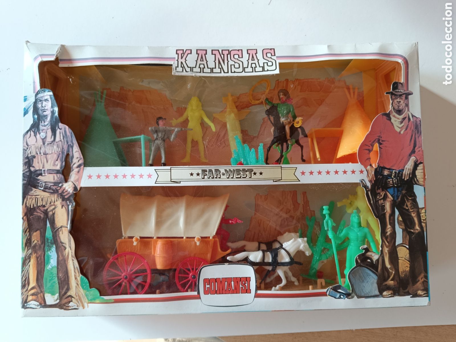 Figuras de goma y PVC: KANSAS FAR WEST . Comansi - Ref. 17258 . - Foto 1