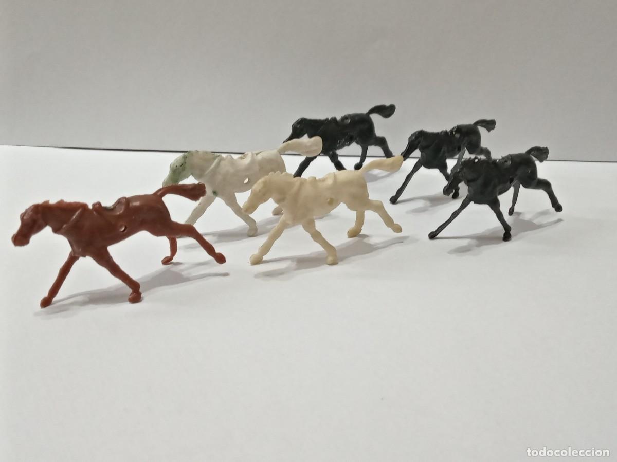 Figuras de goma y PVC: LOTE&rdquo;A&rdquo;DE 6 CABALLOS PIPEROS,KIOSCA,ECTRA - Foto 1