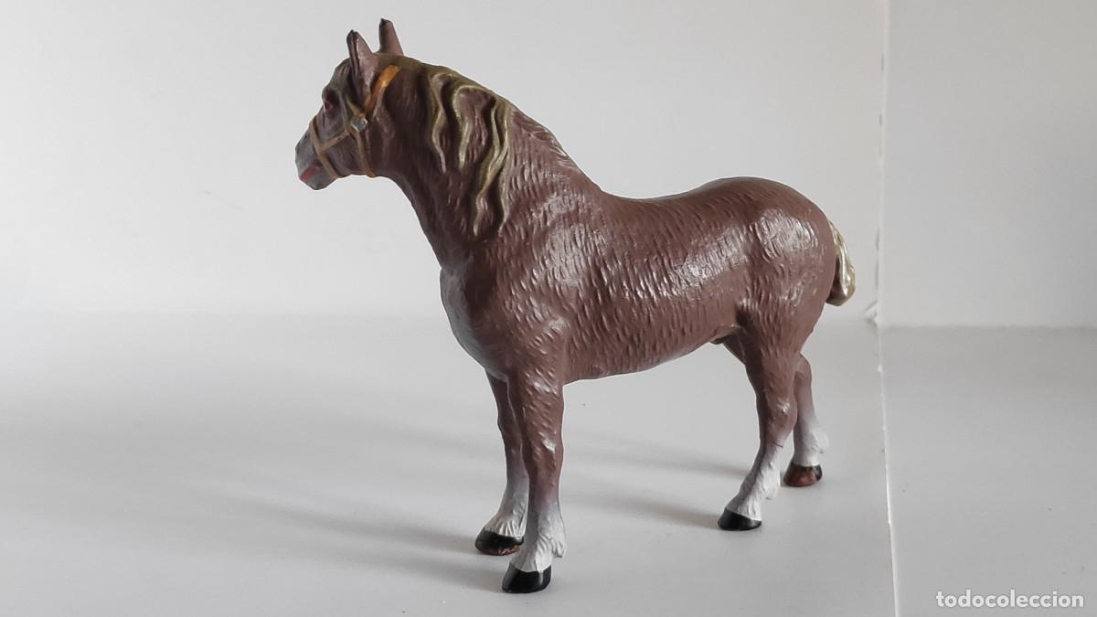 Figuras de goma y PVC: Percher&oacute;n Elastolin 1950 - Foto 2