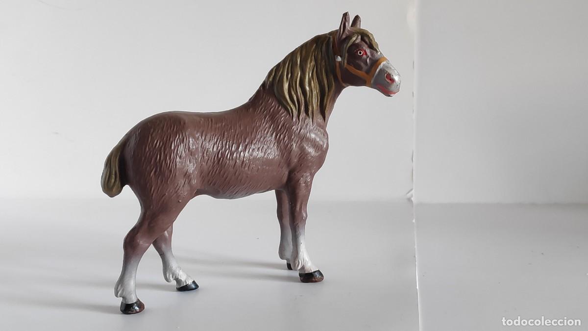Figuras de goma y PVC: Percher&oacute;n Elastolin 1950 - Foto 1