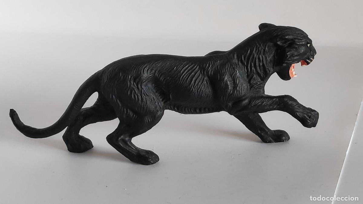 Figuras de goma y PVC: Pantera negra Elastolin 1950 - Foto 2