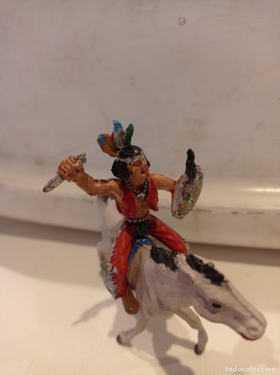 Figuras de goma y PVC: Indio con caballo de lafredo - Foto 2