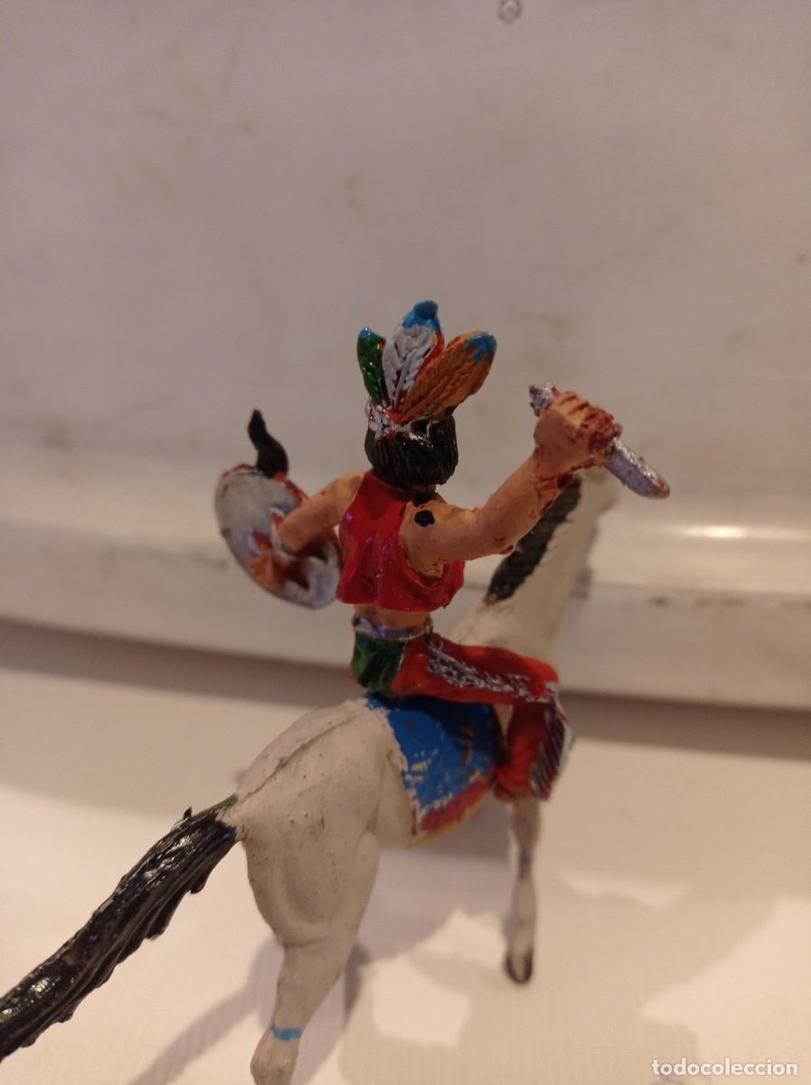 Figuras de goma y PVC: Indio con caballo de lafredo - Foto 3