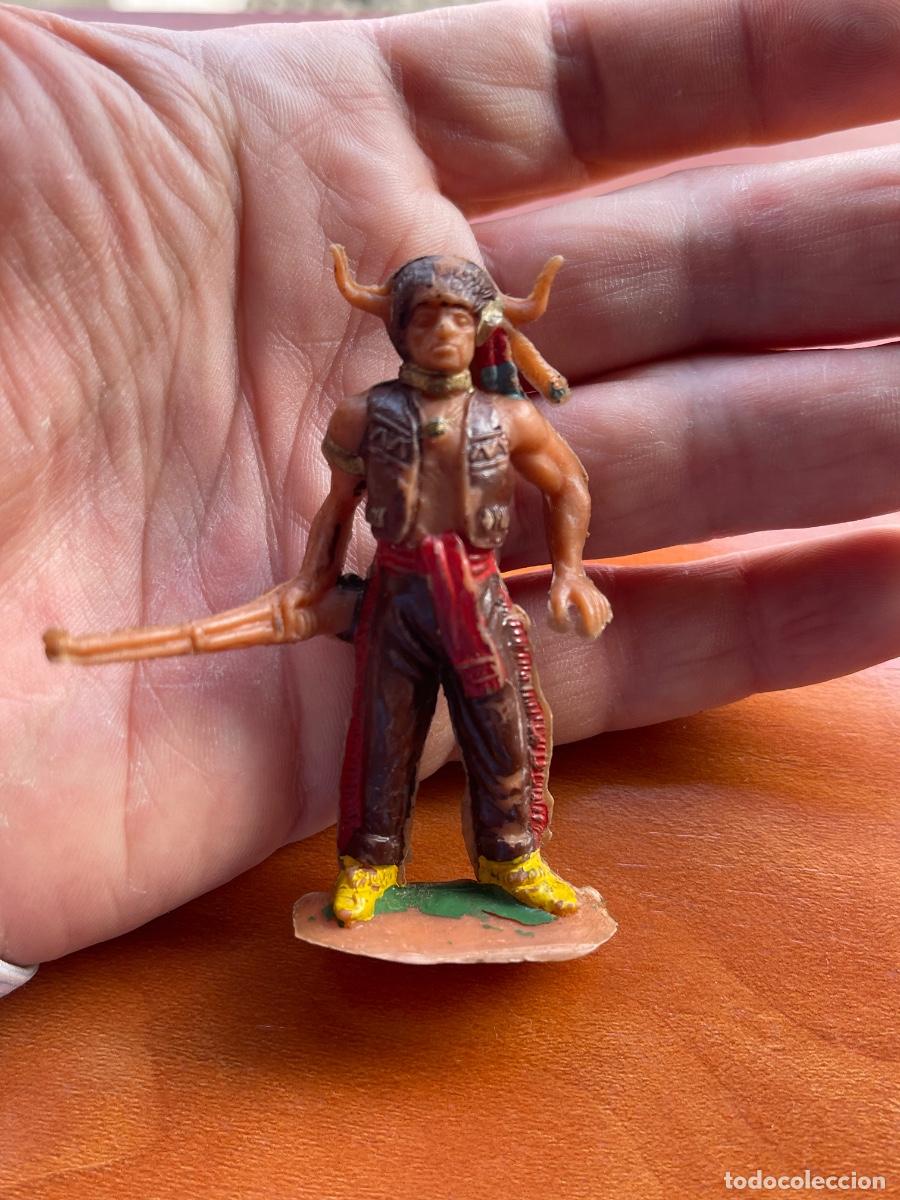 Figuras de goma y PVC: Indio jecsan 60 mm pl&aacute;stico - Foto 1
