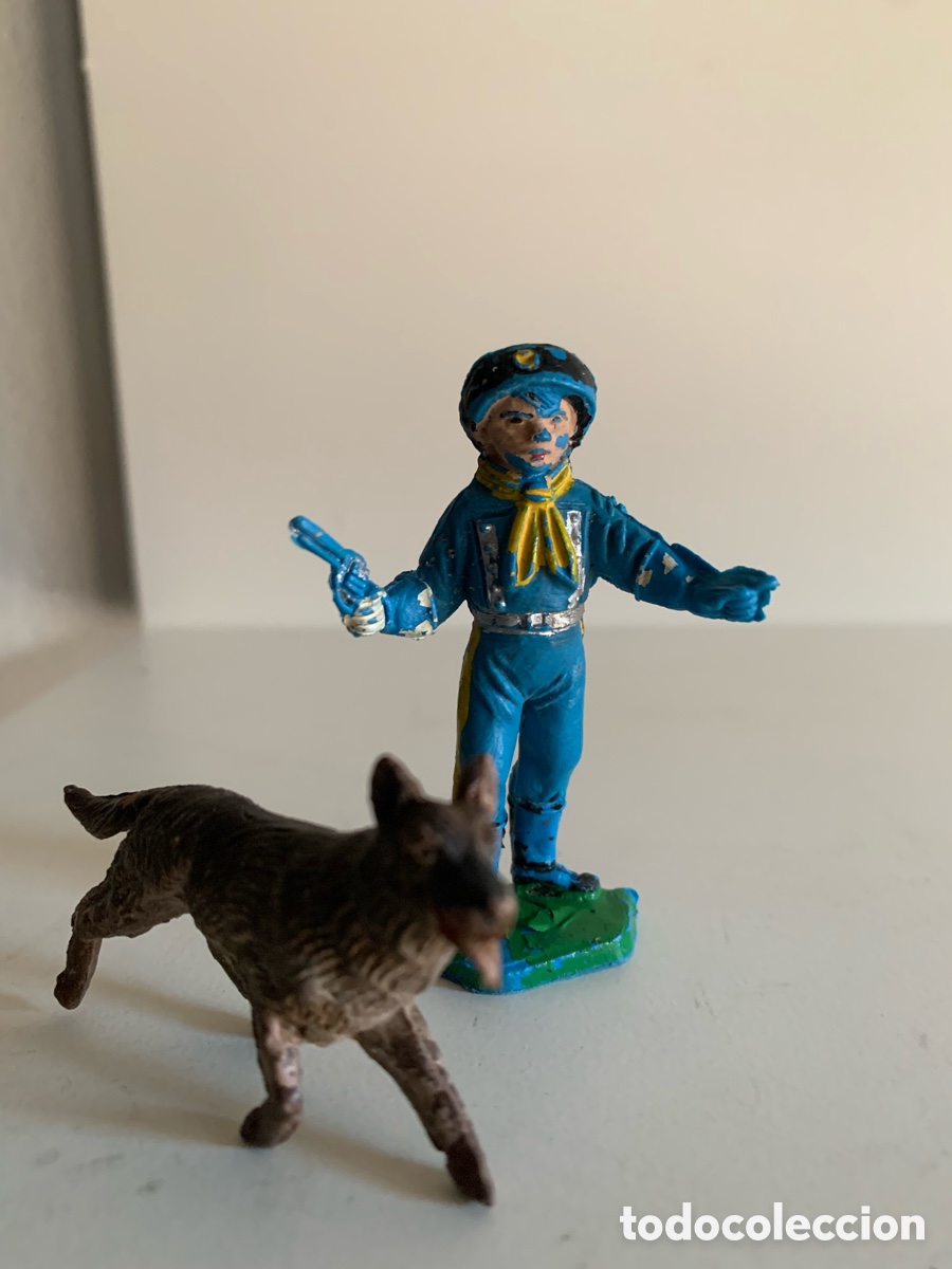 Figuras de goma y PVC: LOTE RINTINTIN. CABO RUSTY Y RINTINTIN. - Foto 1