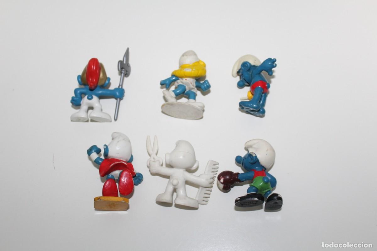 Figuras de goma y PVC: LOTE DE PITUFOS SCHLEICH - 1980 - Foto 2
