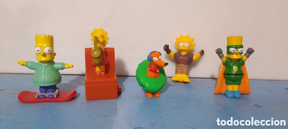 Figuras de goma y PVC: Figuras Los Simpson, burger King - Foto 5