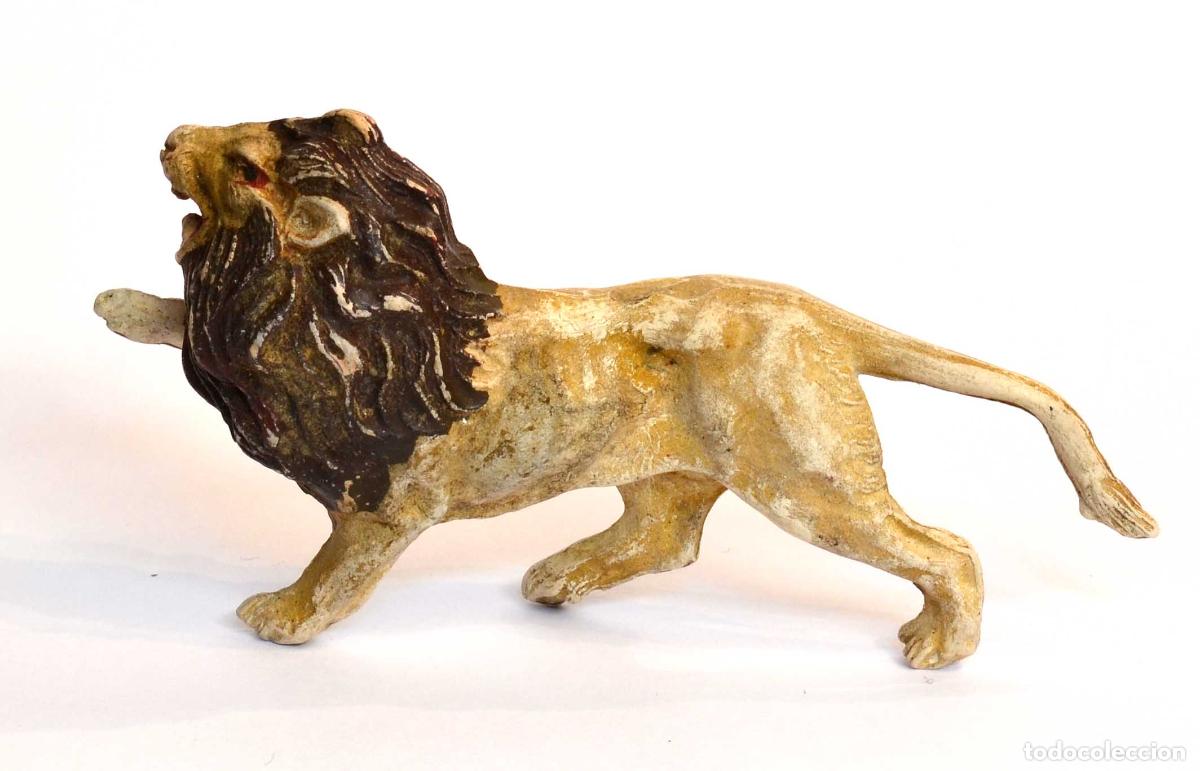 Figuras de goma y PVC: PECH - GOMA - 1950,S - LE&Oacute;N - Foto 2
