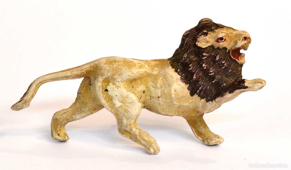 Figuras de goma y PVC: PECH - GOMA - 1950,S - LE&Oacute;N - Foto 1