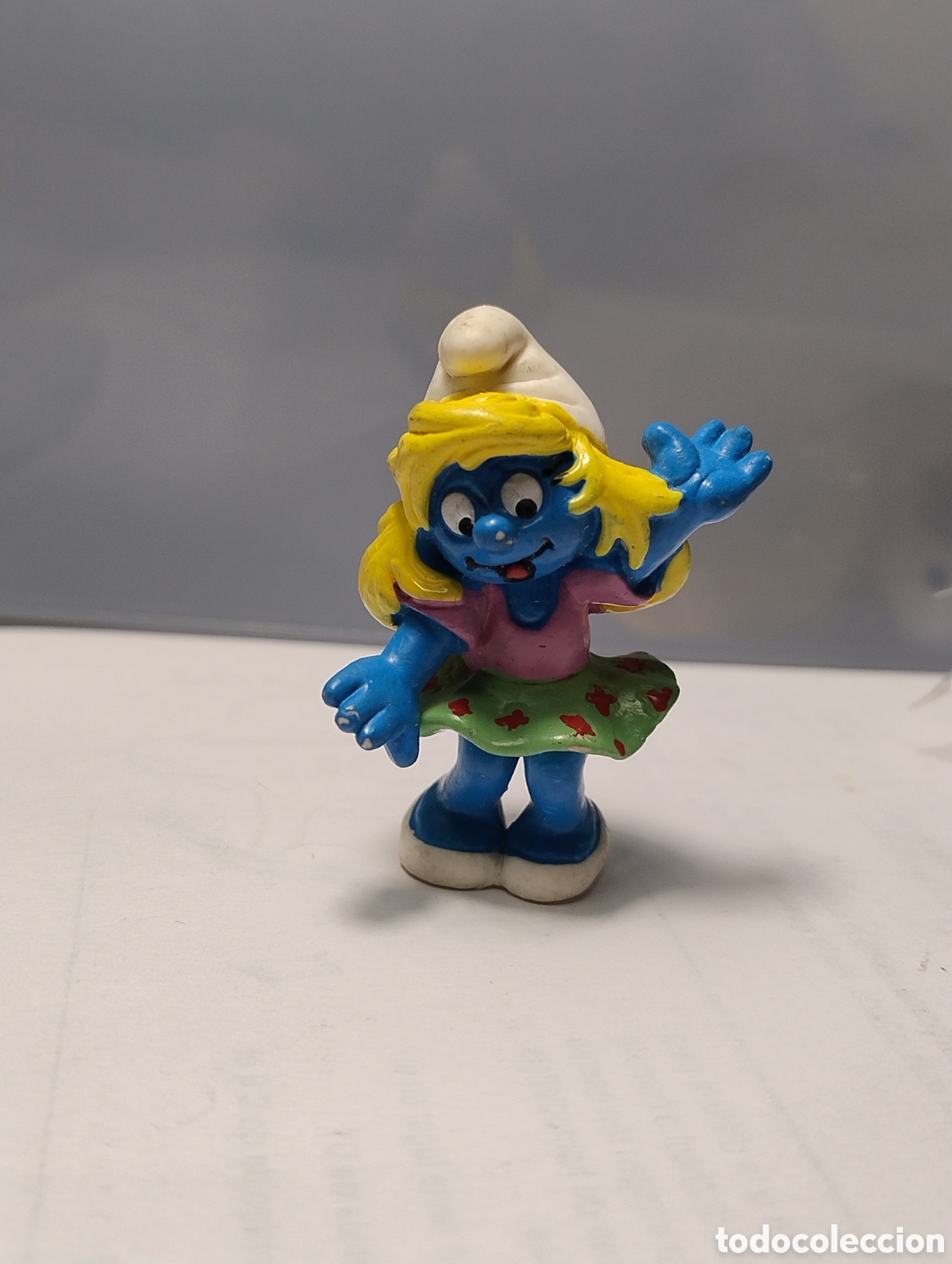 Figuras de goma y PVC: MU&Ntilde;ECO DE PVC DE PITUFINA PEYO 1996 - Foto 1