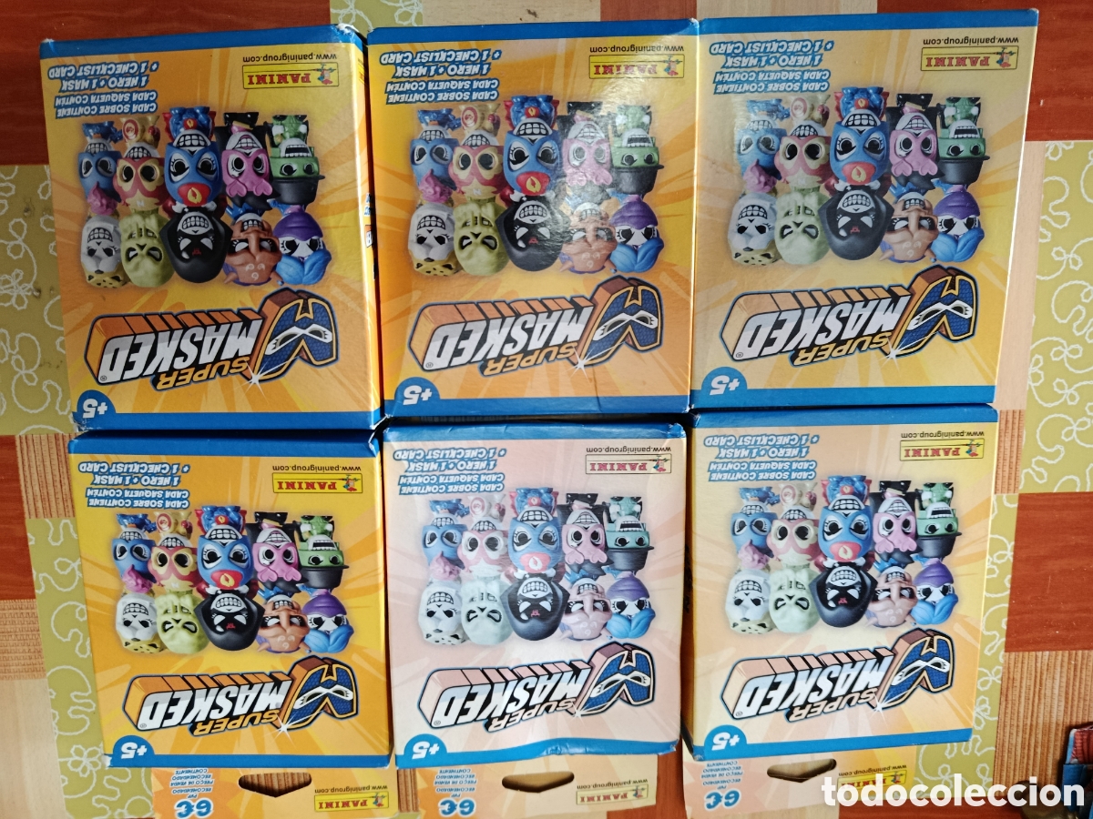 Gummi- und PVC-Figuren: Lote de 6 cajas super masked