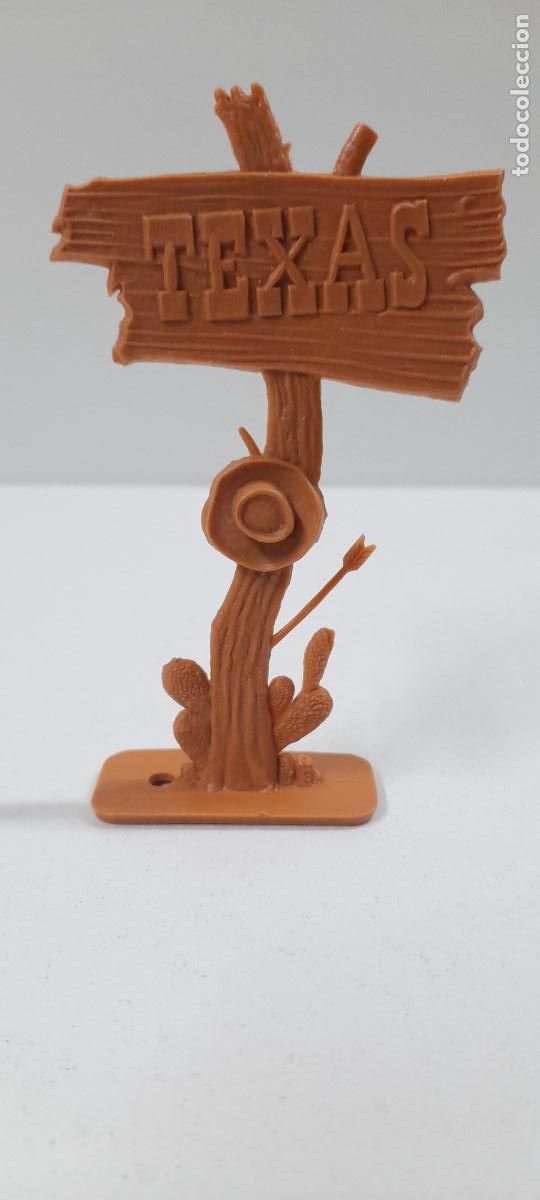 Figuras de goma y PVC: CARTEL DE TEXAS . COMPLEMENTO PARA DECORADO DEL OESTE - Foto 1