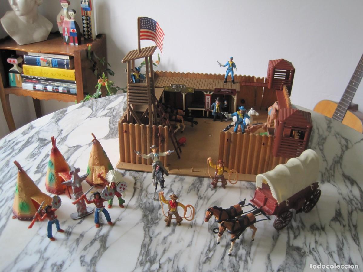Fort Federal Comansi - Fuerte de Madera y Plástico - Indios y Vaqueros - Años 80