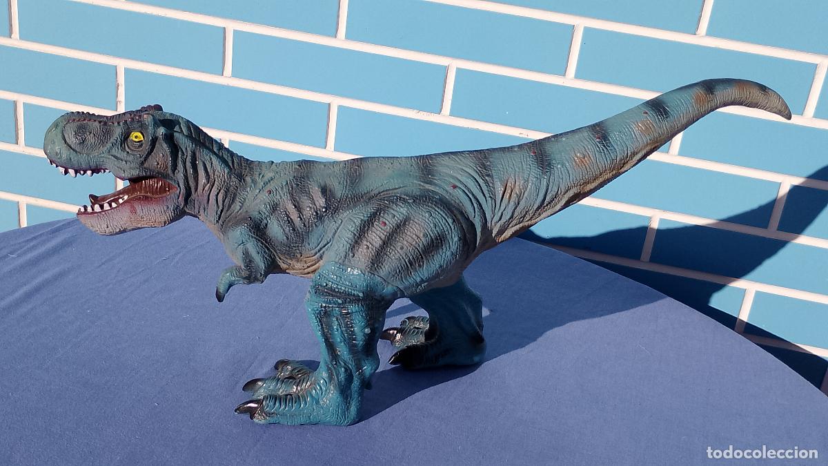 Figuras de Goma y PVC: Figura realista dinosaurio tiranosaurio tyrannosaurus gigante DE 60 CM DE LARGO