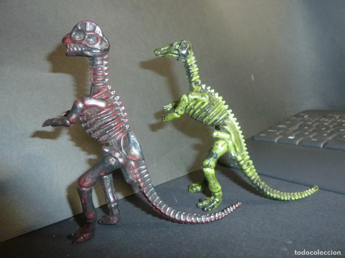 Figuras de Goma y PVC: Lote esqueletos dinosaurios