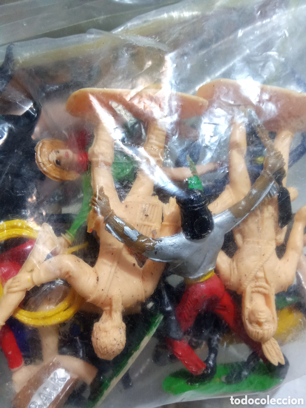 Figuras de goma y PVC: COMANSI, DAVY CROCKETT, EL H&Eacute;ROE DEL ALAMO EN BLISTER - Foto 3