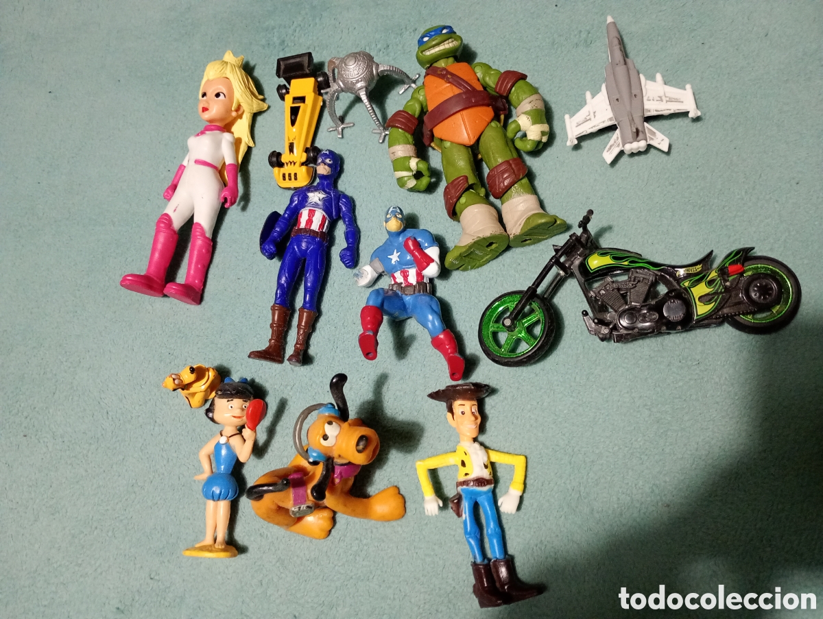 Figuras de goma y PVC: Lote figuras mu&ntilde;ecos - Foto 1