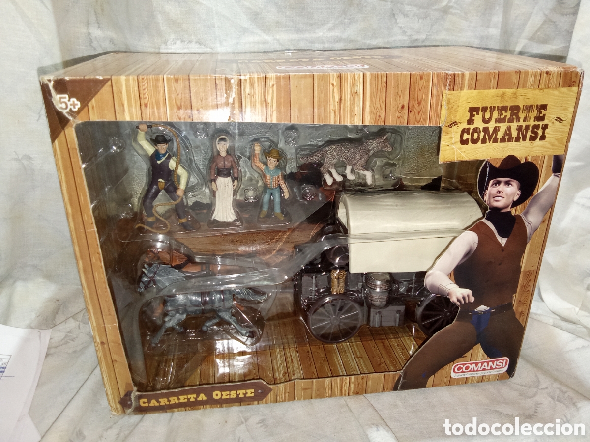 Figuras de goma y PVC: FUERTE COMANSI, CARRETA OESTE A ESTRENAR - Foto 1