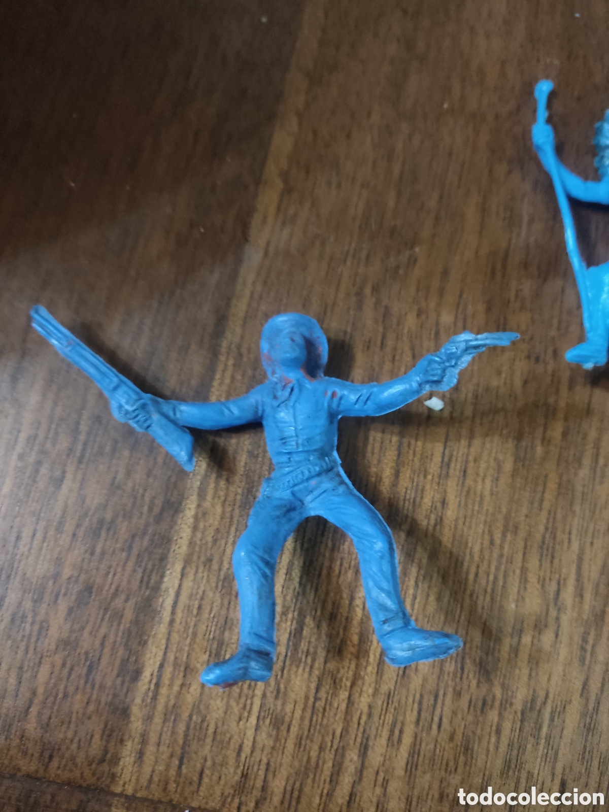 Figuras de goma y PVC: Dos caballos,indio y vaquero - Foto 3