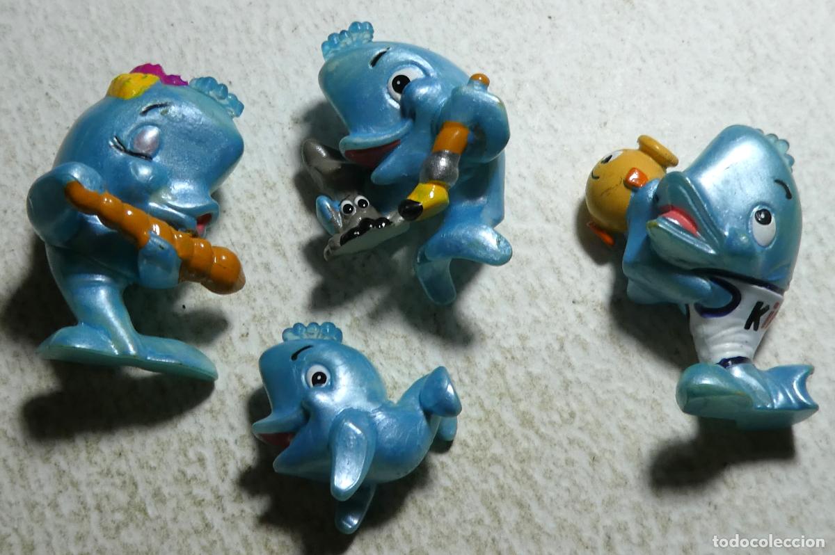 Figuras de goma Kinder: 4 delfines de Kinder sorpresa - Foto 1