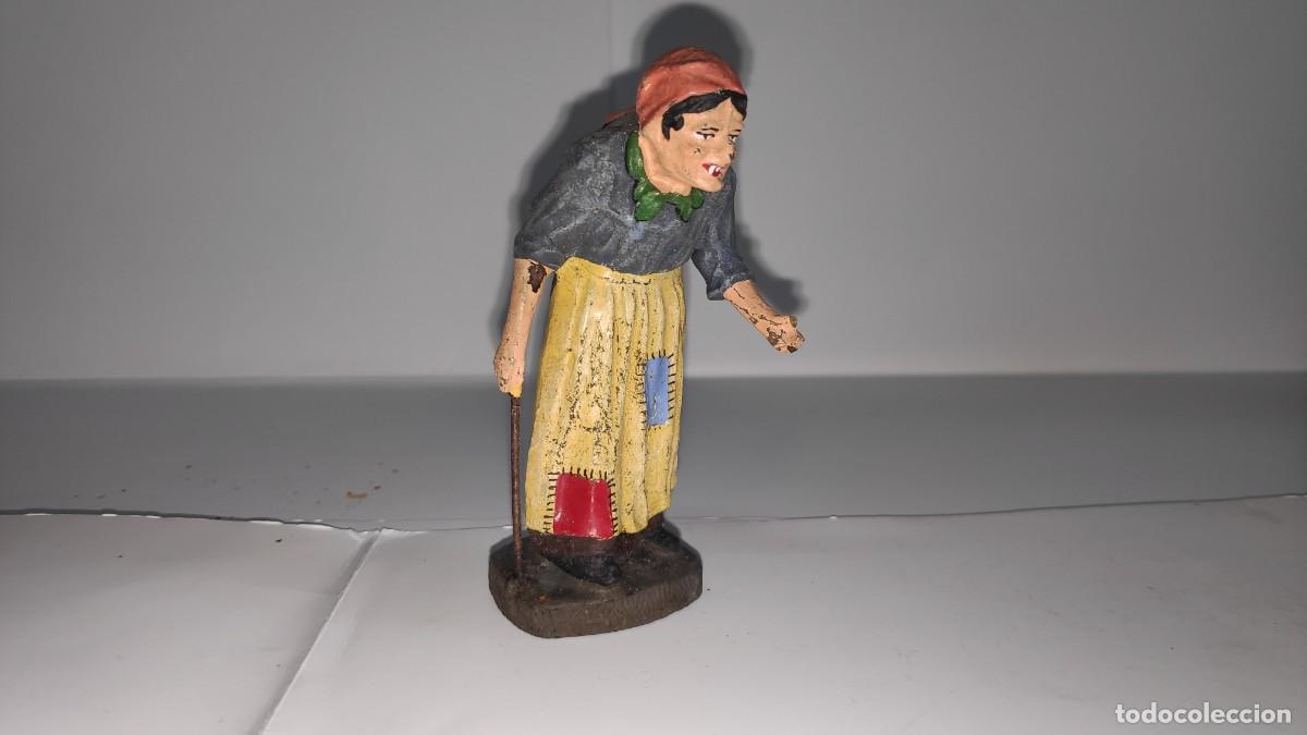 Figuras de goma y PVC: Figura de bruja de H&auml;nsel y Gretel de Elastolin (1930) - Foto 1