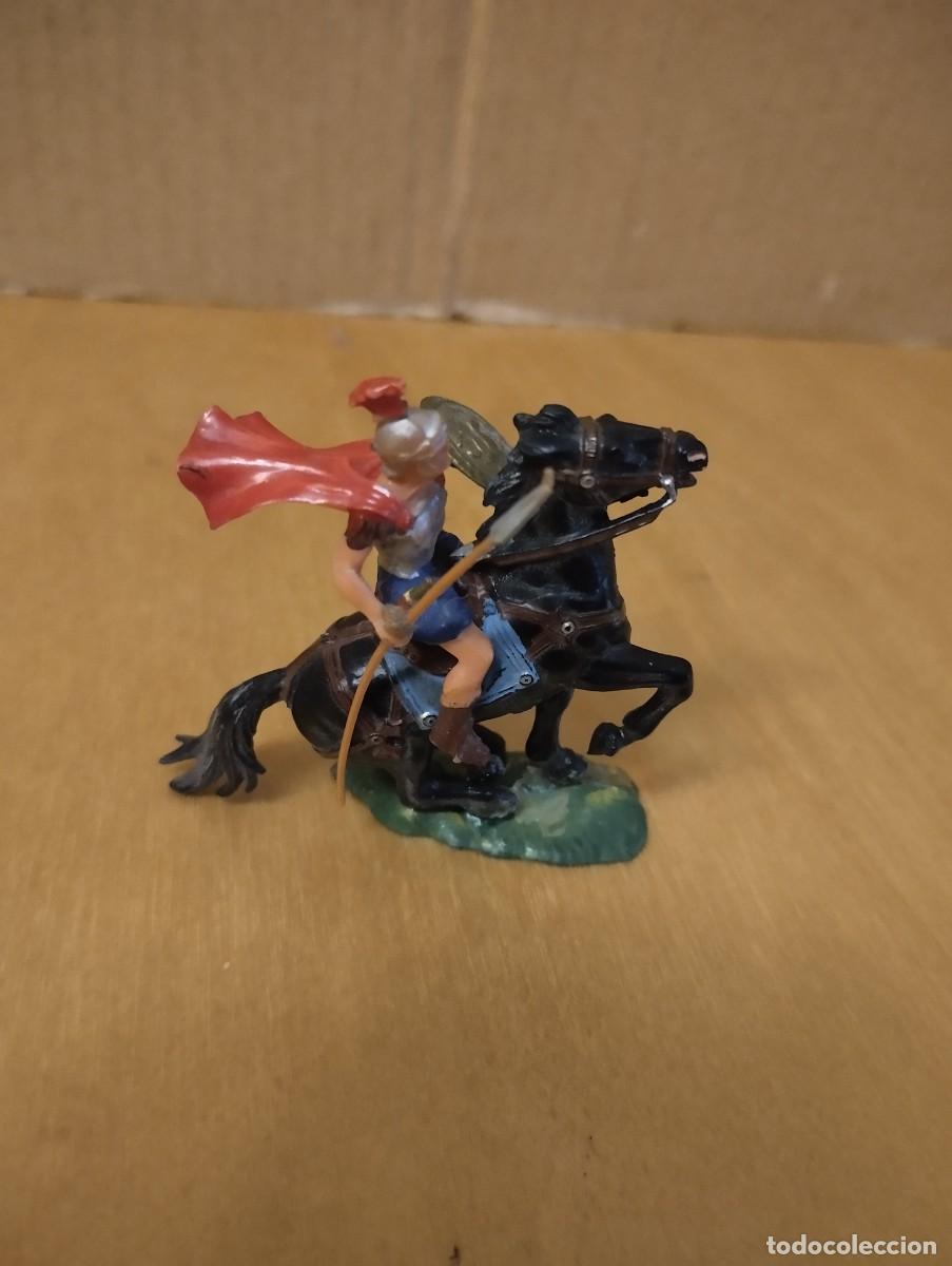 Figuras de goma y PVC: ELASTOLIN ----- GUERRERO A CABALLO - Foto 1