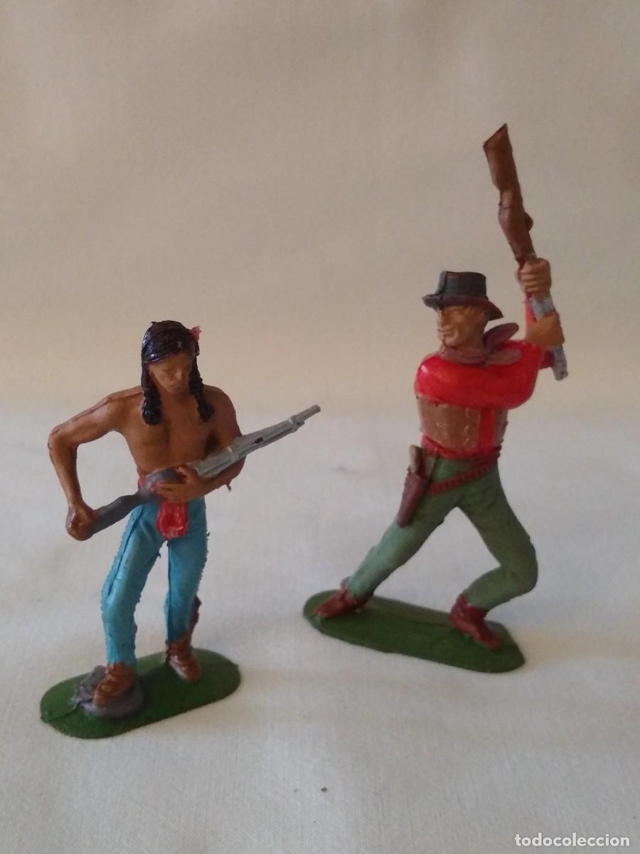 Figuras de goma y PVC: Indio y vaquero de JECSAN - Foto 1