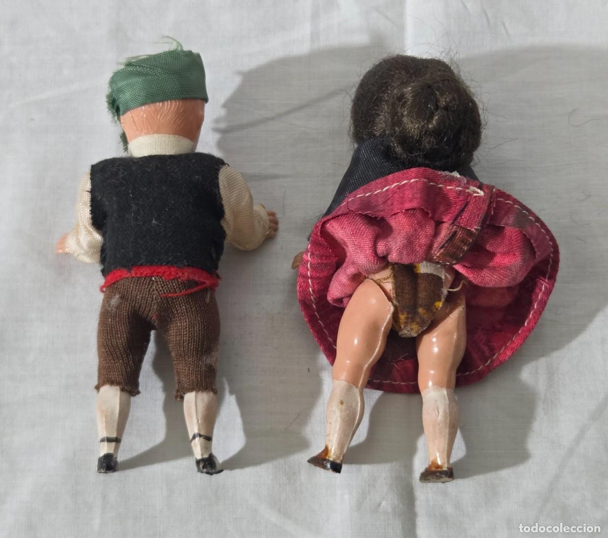 Figuras de goma y PVC: Pareja de ma&ntilde;os de plastico duro - Foto 9