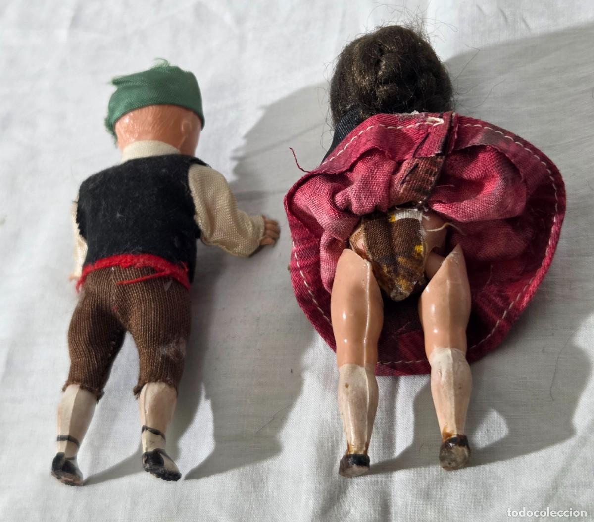 Figuras de goma y PVC: Pareja de ma&ntilde;os de plastico duro - Foto 10