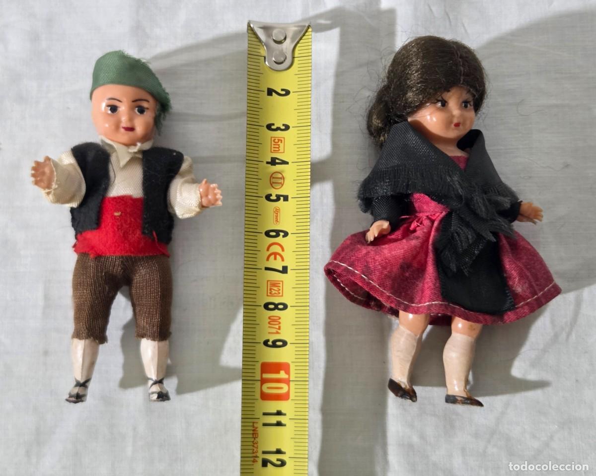 Figuras de goma y PVC: Pareja de ma&ntilde;os de plastico duro - Foto 13