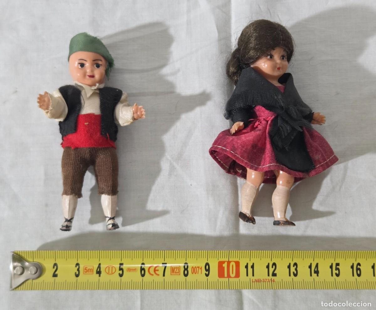 Figuras de goma y PVC: Pareja de ma&ntilde;os de plastico duro - Foto 14
