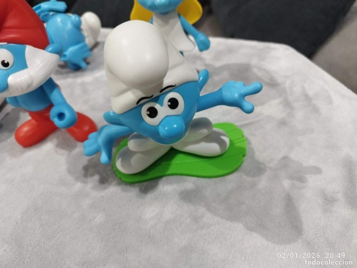Figuras de goma y PVC: Figuras Pitufos Burger King 13cm - Foto 5