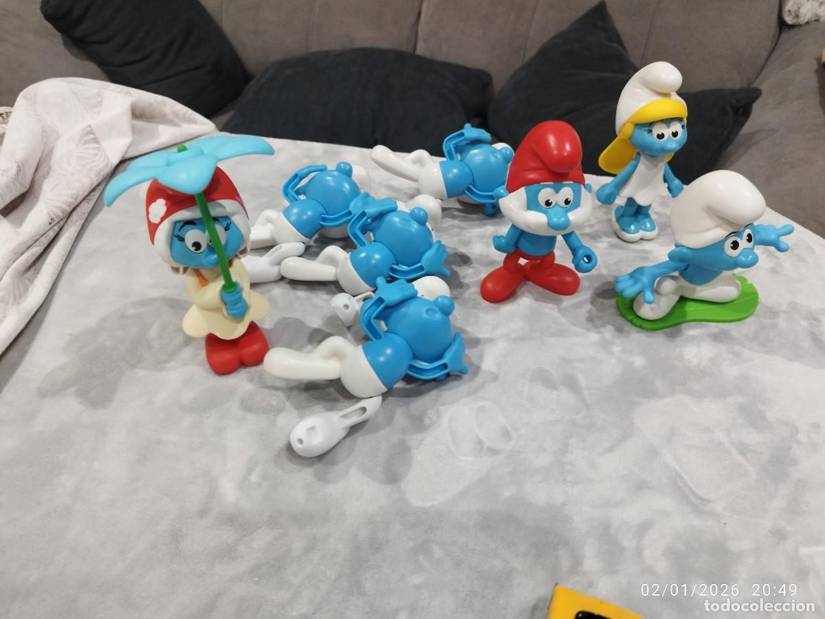 Figuras de goma y PVC: Figuras Pitufos Burger King 13cm - Foto 7