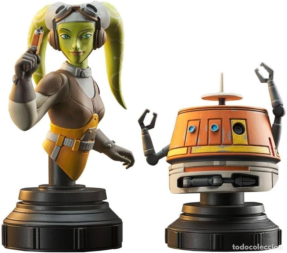 Figuras de goma y PVC: Pack 2 Bustos Hera & Chopper - Star wars - Foto 1