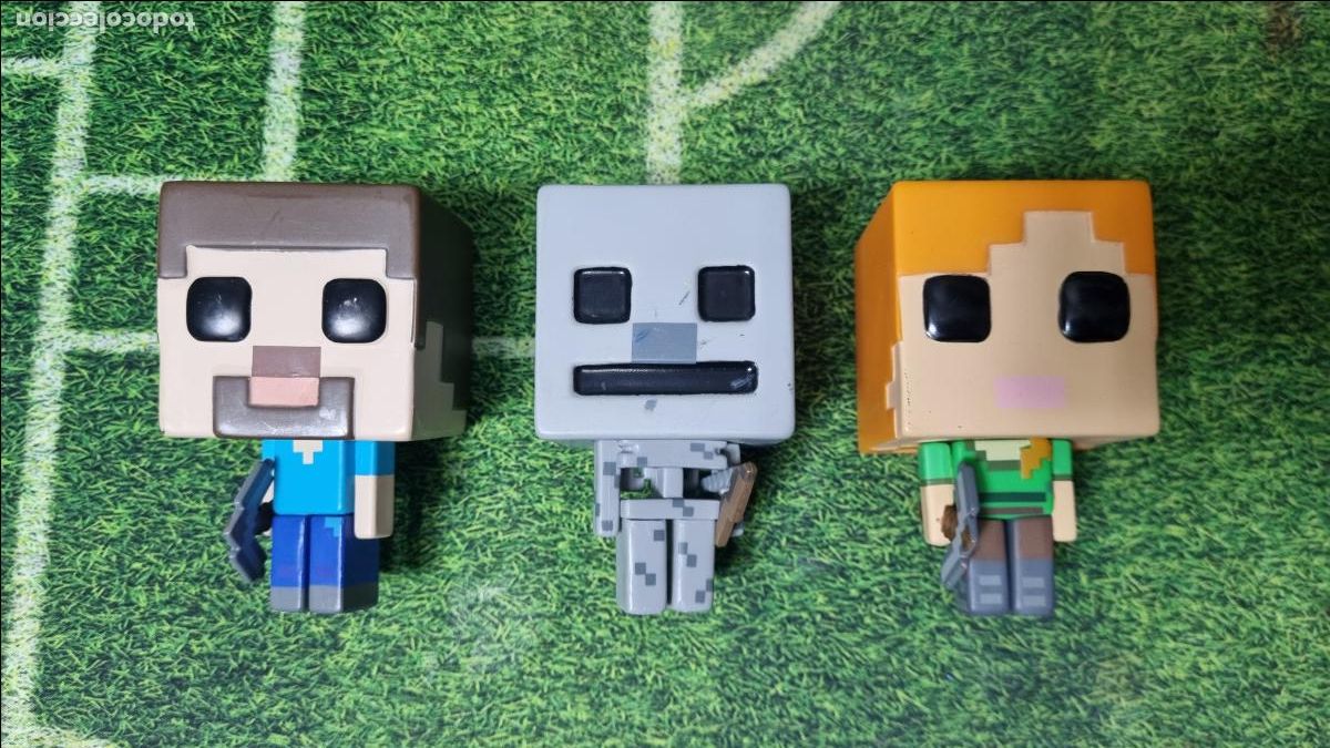 Figuras de goma y PVC: Minecraft - Lote de 3 figuras - Foto 1