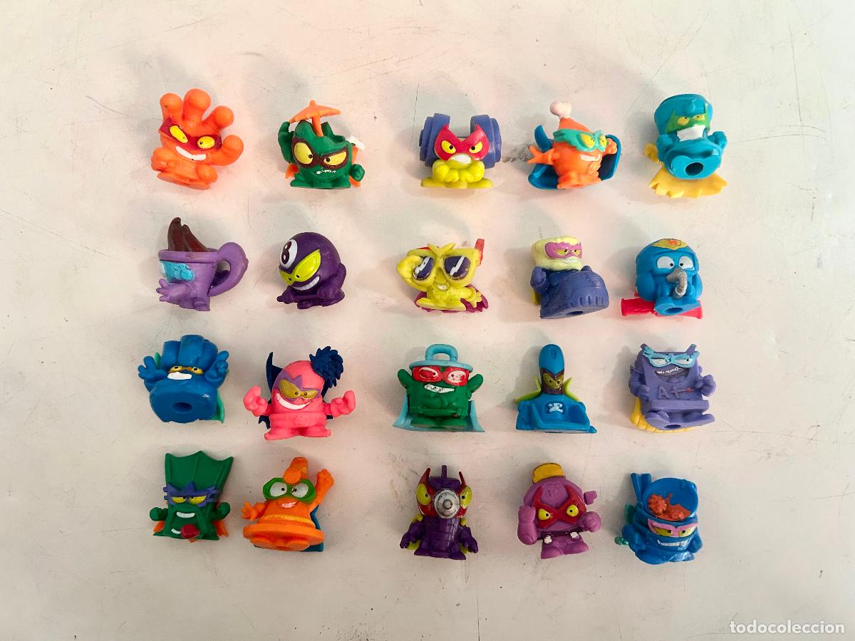 20X Superzings Diferentes-muñecos Goma Mbit-súper Zings-superthings-things Zomlings MG14