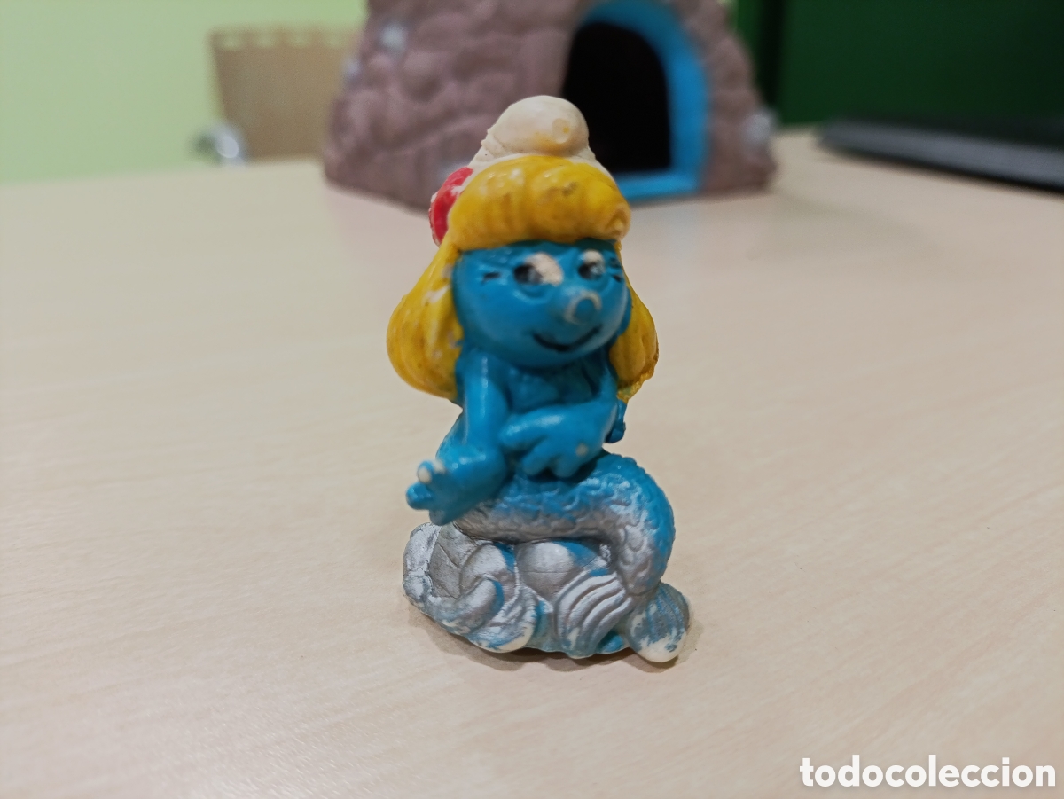 Figuras de goma y PVC: Figura pitufina sirena - Foto 1