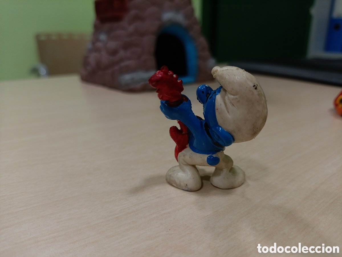 Figuras de goma y PVC: Figura Pitufo guitarrista - Foto 2